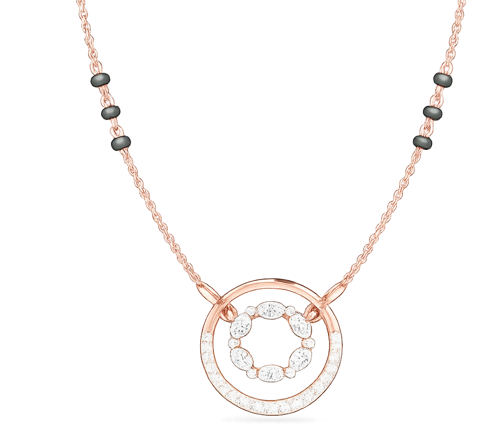 Luxe Floral Diamond Mangalsutra