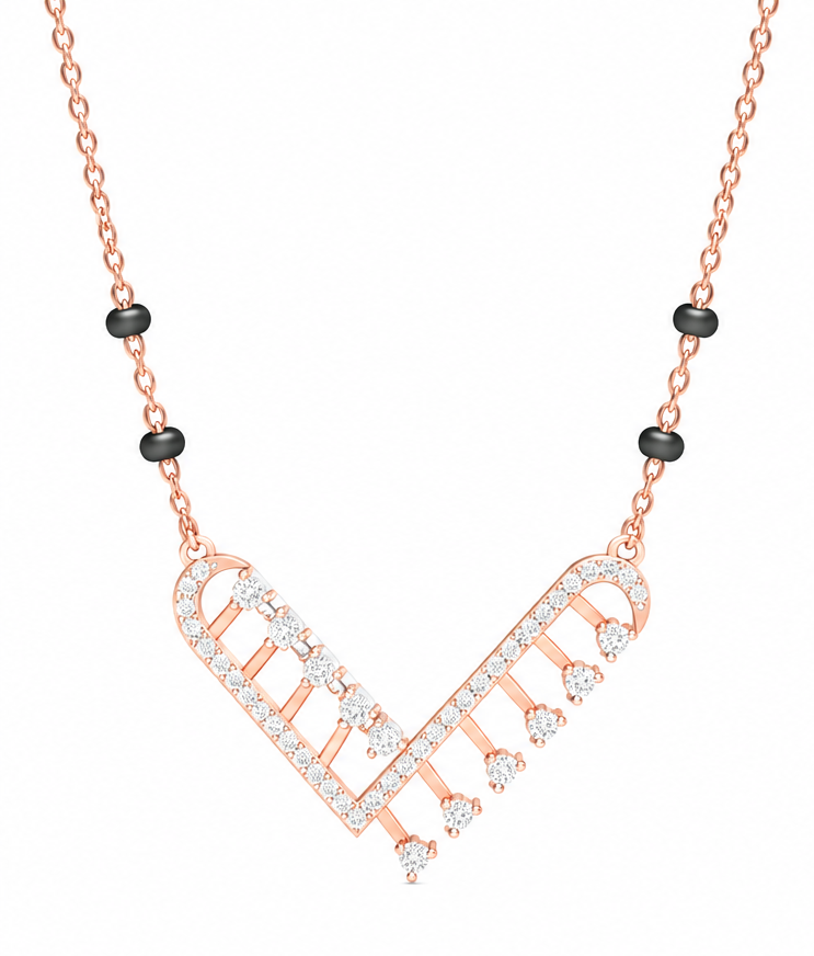 Infinity Bloom Diamond Mangalsutra