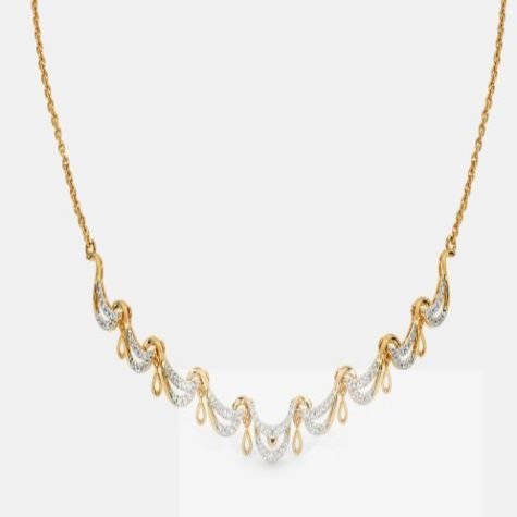 Leaf Harmony Diamond Necklace