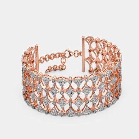 Elegant Bloom Diamond Cuff