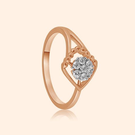 Lunet Diamond Studded Finger Ring